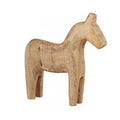 Sculpture Rancho Wood Horse 26x5x26cm Nat
