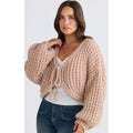 Cardigan Zinnia Tie - Latte