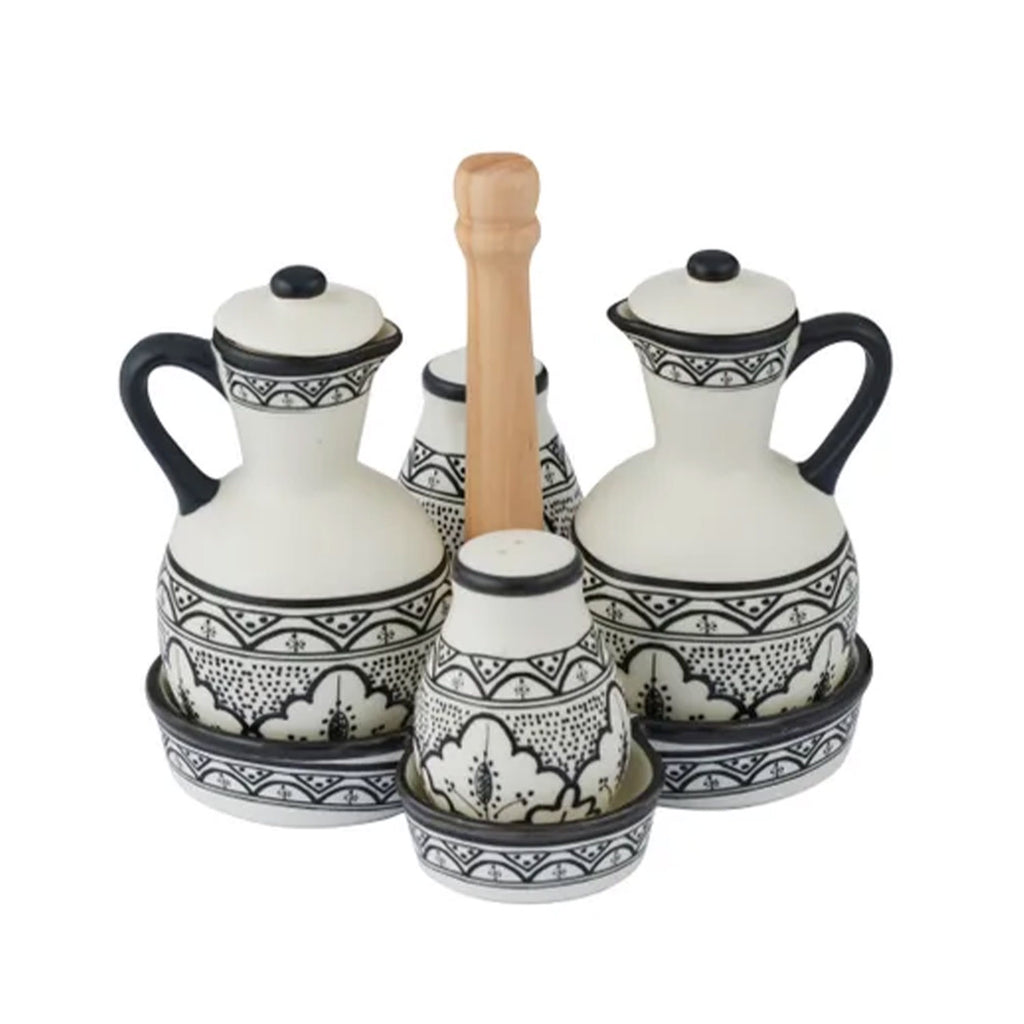 Cruet Set Aleah - Black & White