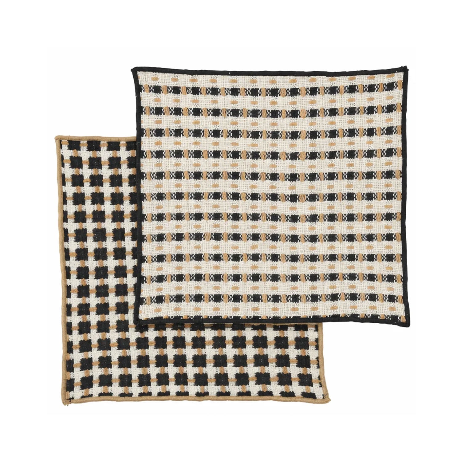 Dishcloth - Kit S/2 Recycled Cotton 25cm Black