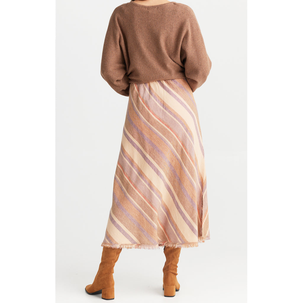 Skirt Sicily - Santal Stripe