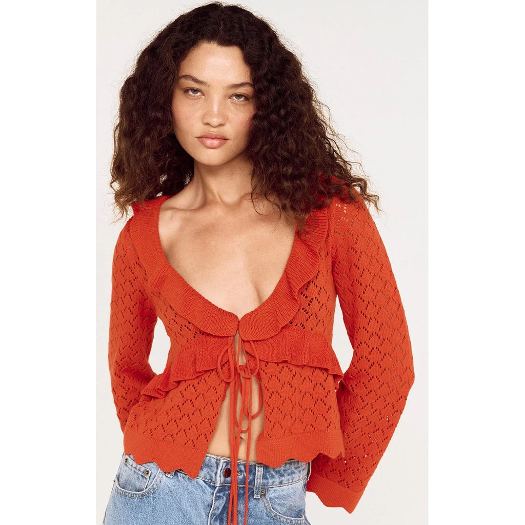 Top- Fia Pointelle Frill