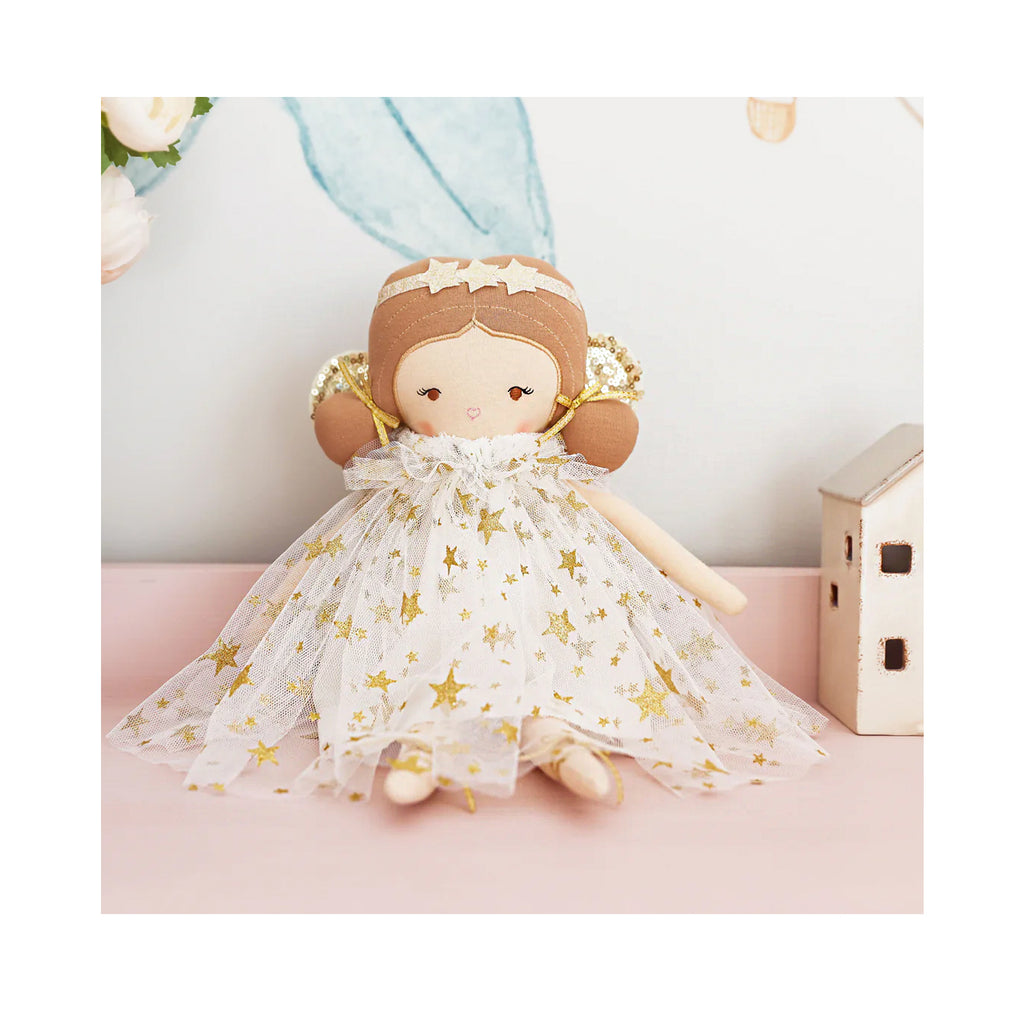Doll Holly Fairy Ivory Gold