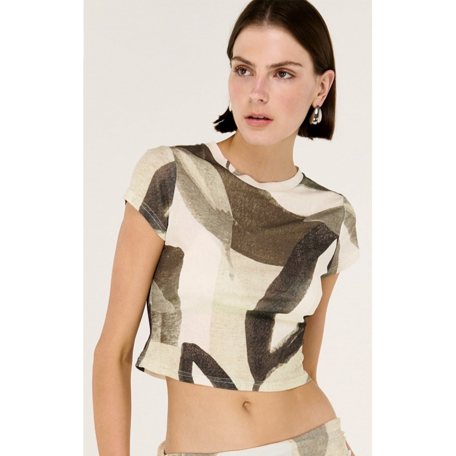 Top Ophiele Baby Tee - Dark Leaf Garden