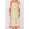 Dress Soleil Tie Waist Midi - Mermaid Stripe