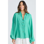 Top Cliffside Shirt - Jade Green