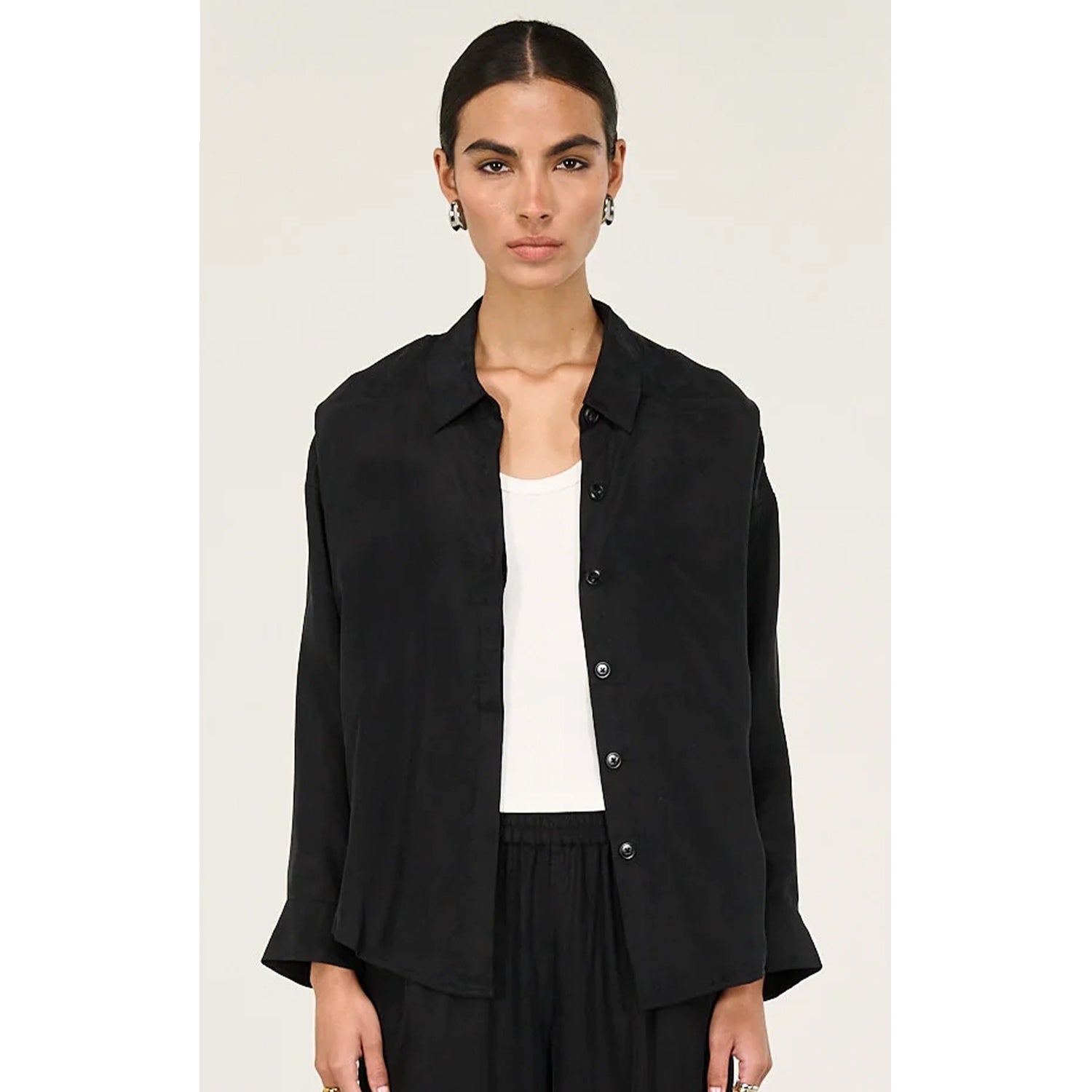 Shirt - Sylvie Cupro Black