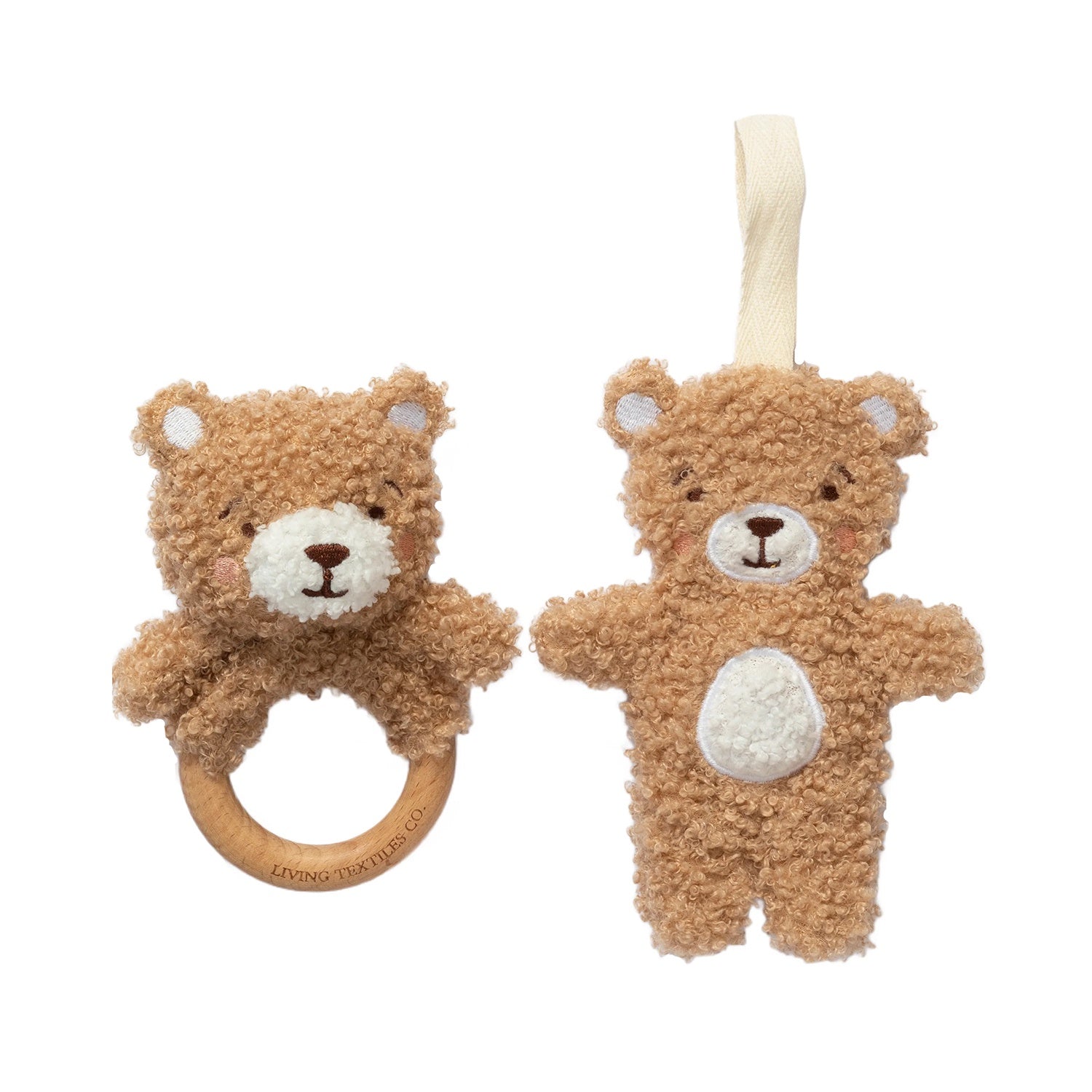 Teething Ring & Dummy Chain - Cuddly Bear
