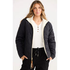 Jacket Ellis Puffer - Black & Cream
