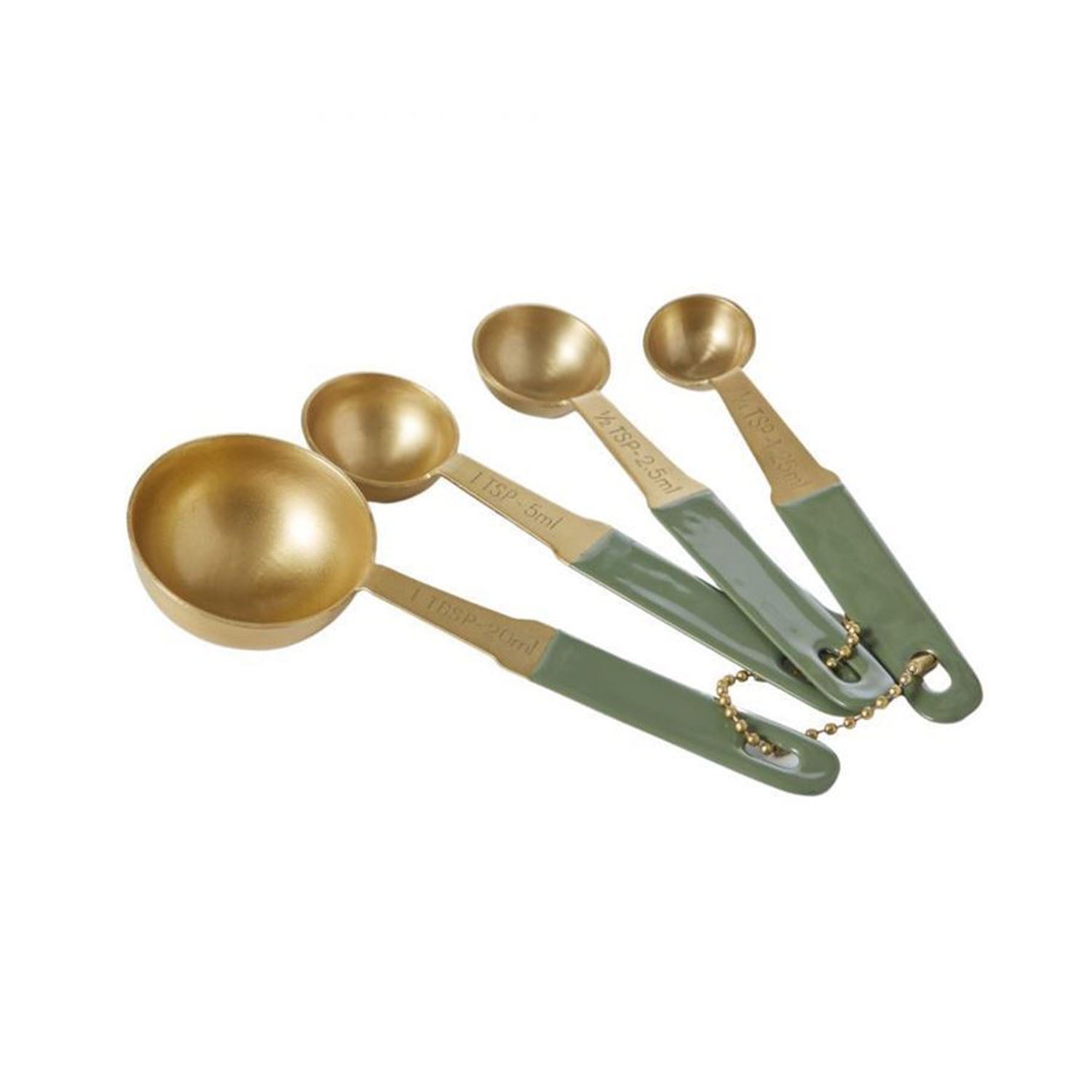 Measuring Spoon -  Edwin Set/4 15x13x7cm Brass