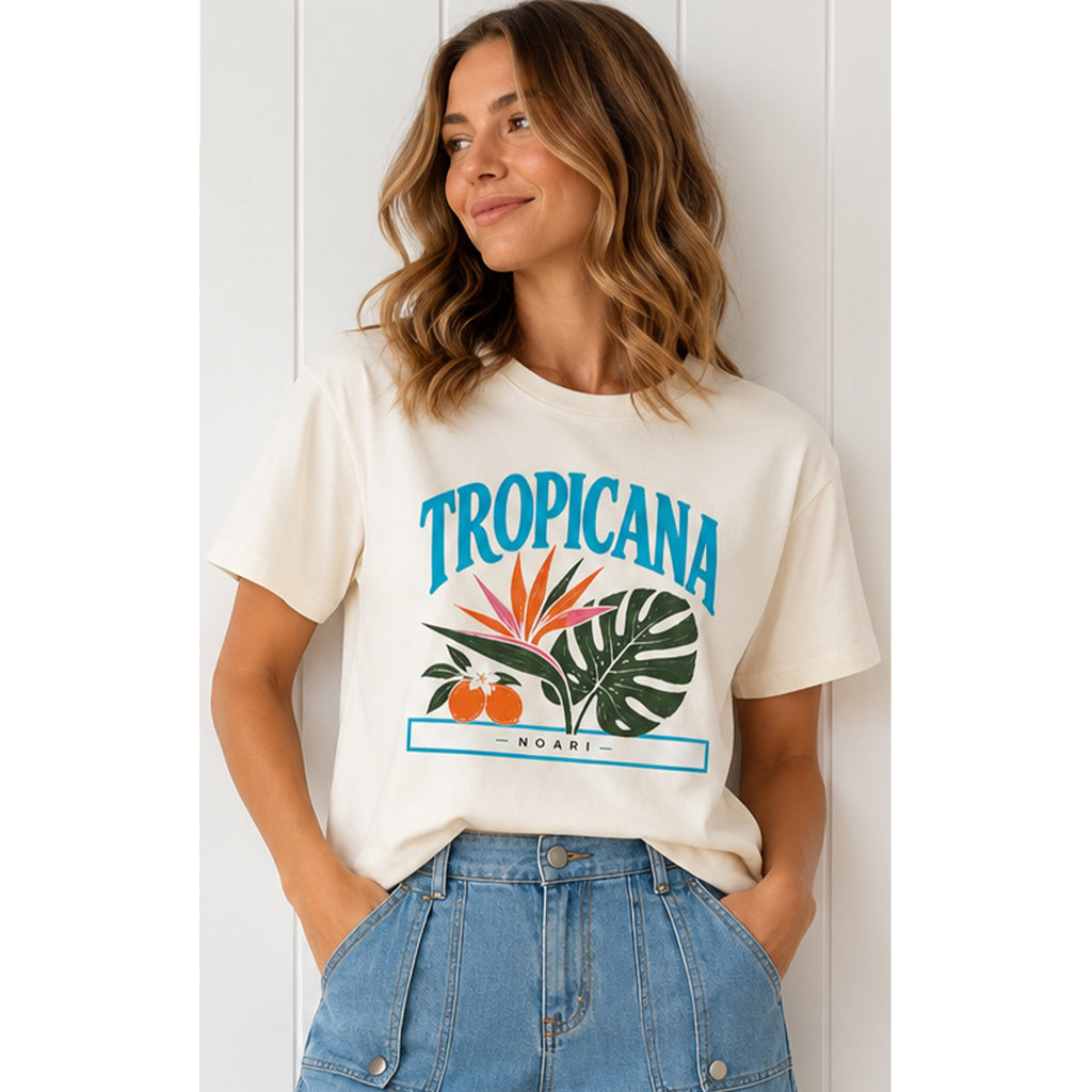TShirt - Tropicana - Cream