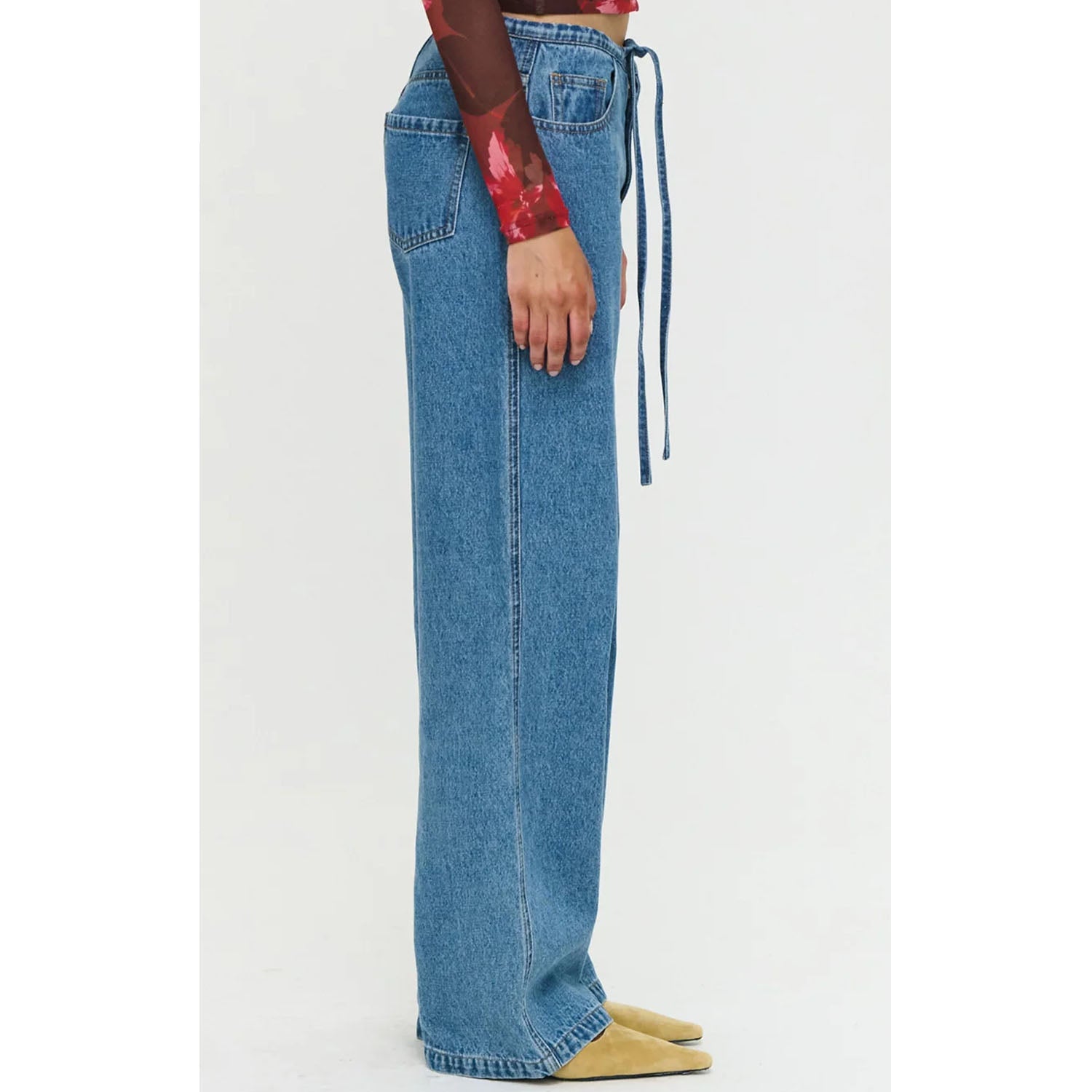 Jeans - Geneva Mid Rise Mid Blue
