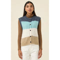 Knit Vest Pallas Stripe - Ice Blue