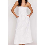 Dress Alessia Lace Back Maxi - White