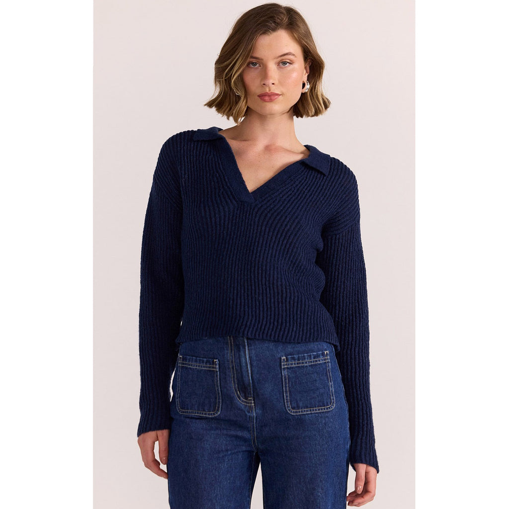 Knit Saige Polo Jumper