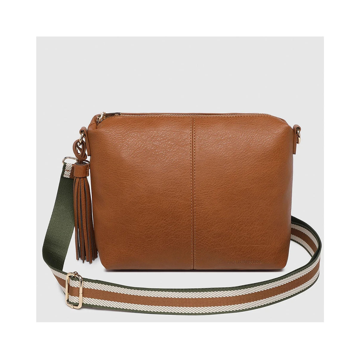 Crossbody Bag Daisy Stripe - Tan