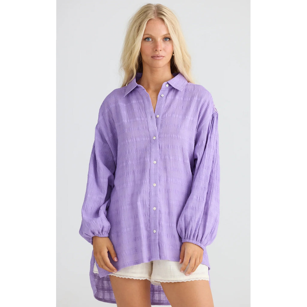 Top Leilani Shirt - Lilac Breeze