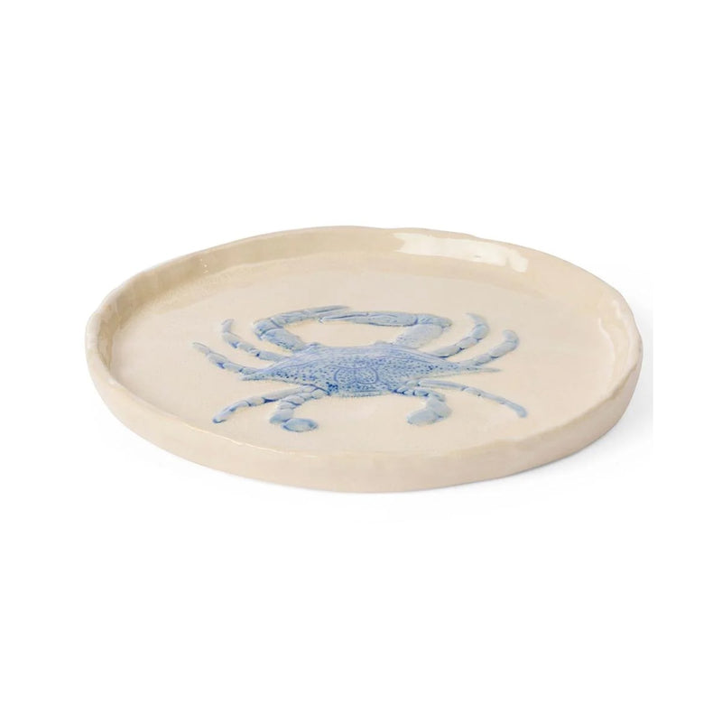Plate 18cm Crab - Blue