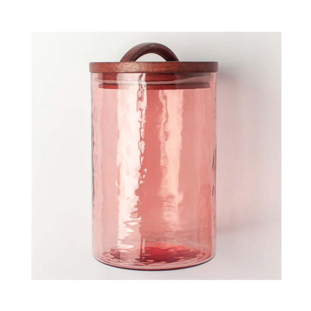 Canister Handblown Glass Large - Blush
