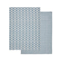 Tea Towel - Heritage Check Cotton Set of 2  Blue White
