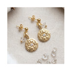 Earring April Birthstone - Inner Compass Herkimer Diamond