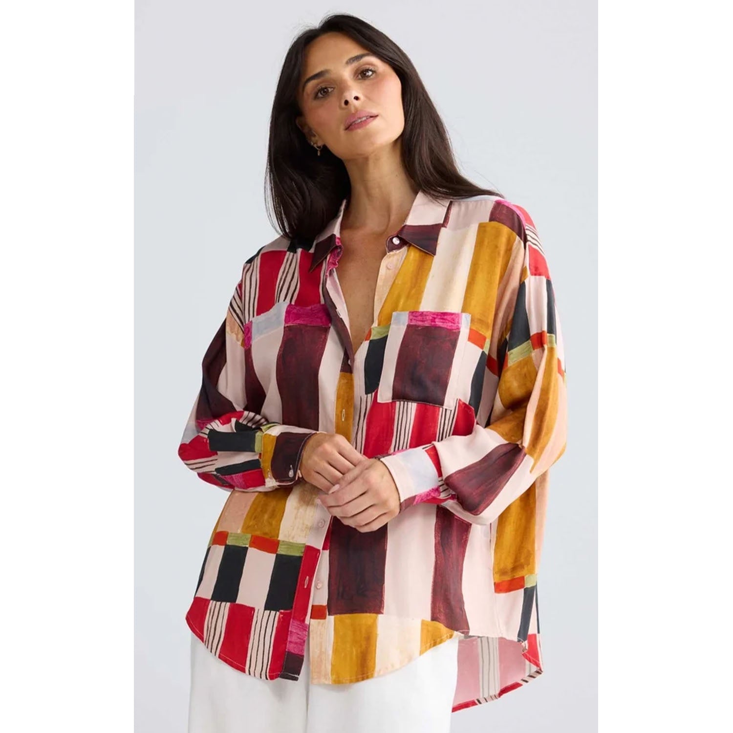 Shirt Glenda - Painterly Geo