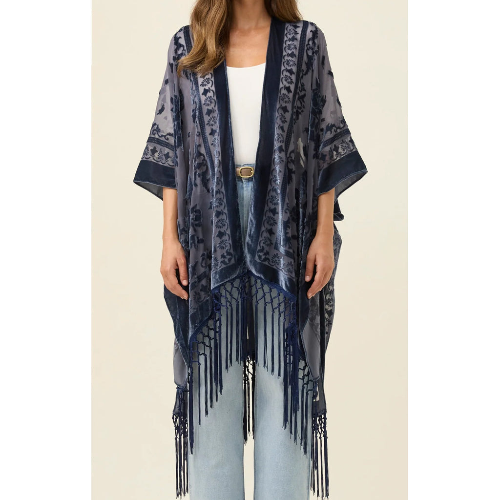 Cape Navi Velvet - Navy