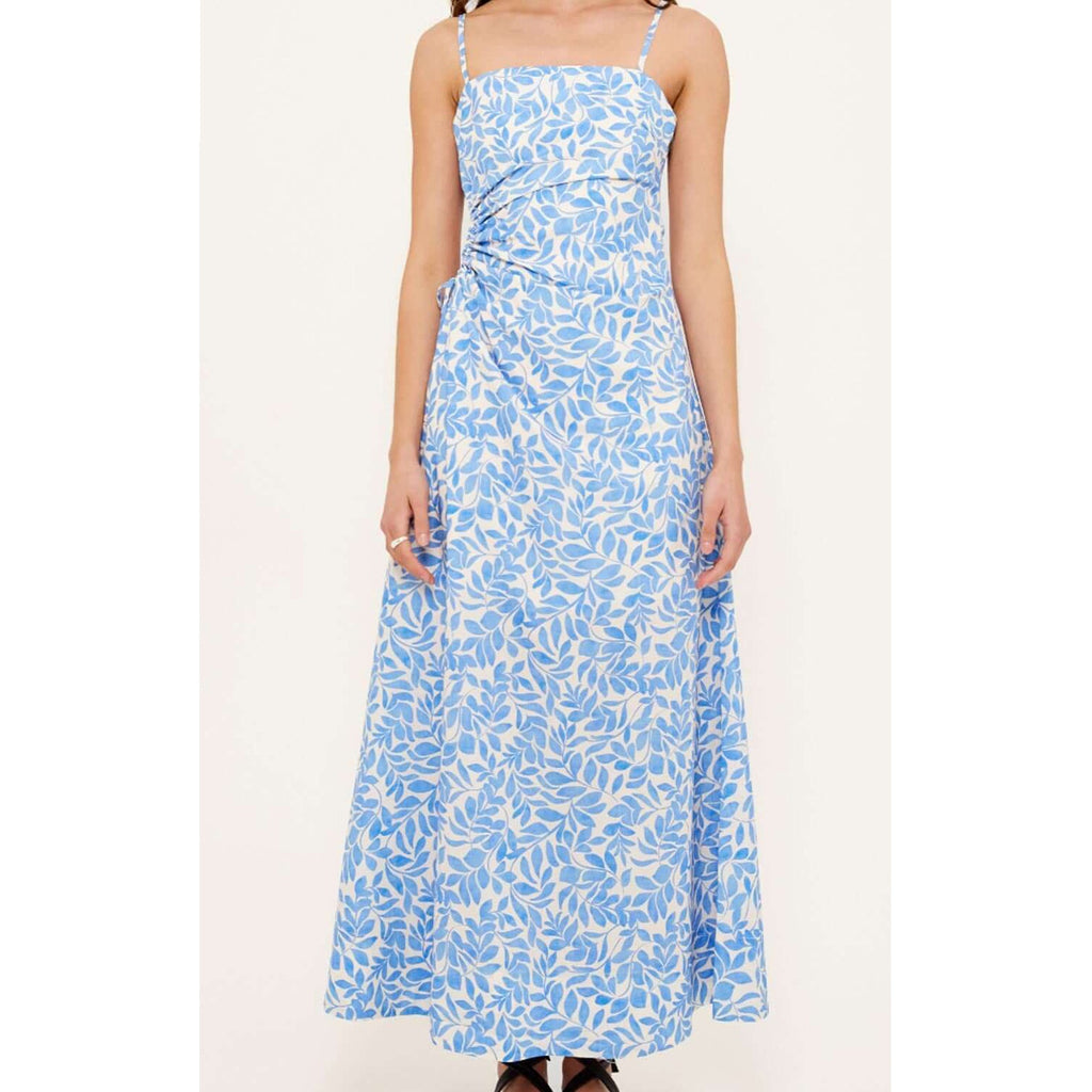 Dress Solea Cutout Maxi - Blue Leaf