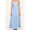 Dress Solea Cutout Maxi - Blue Leaf
