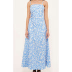 Dress Solea Cutout Maxi - Blue Leaf