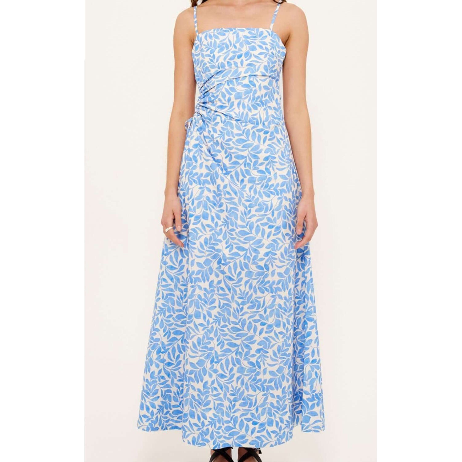 Dress Solea Cutout Maxi - Blue Leaf