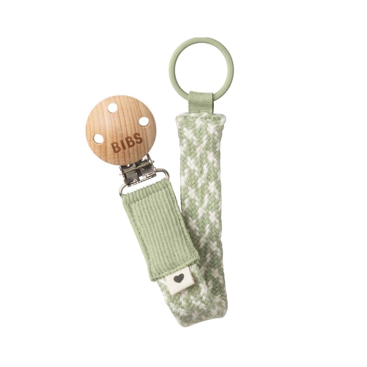 Pacifier Clip - Sage & Ivory