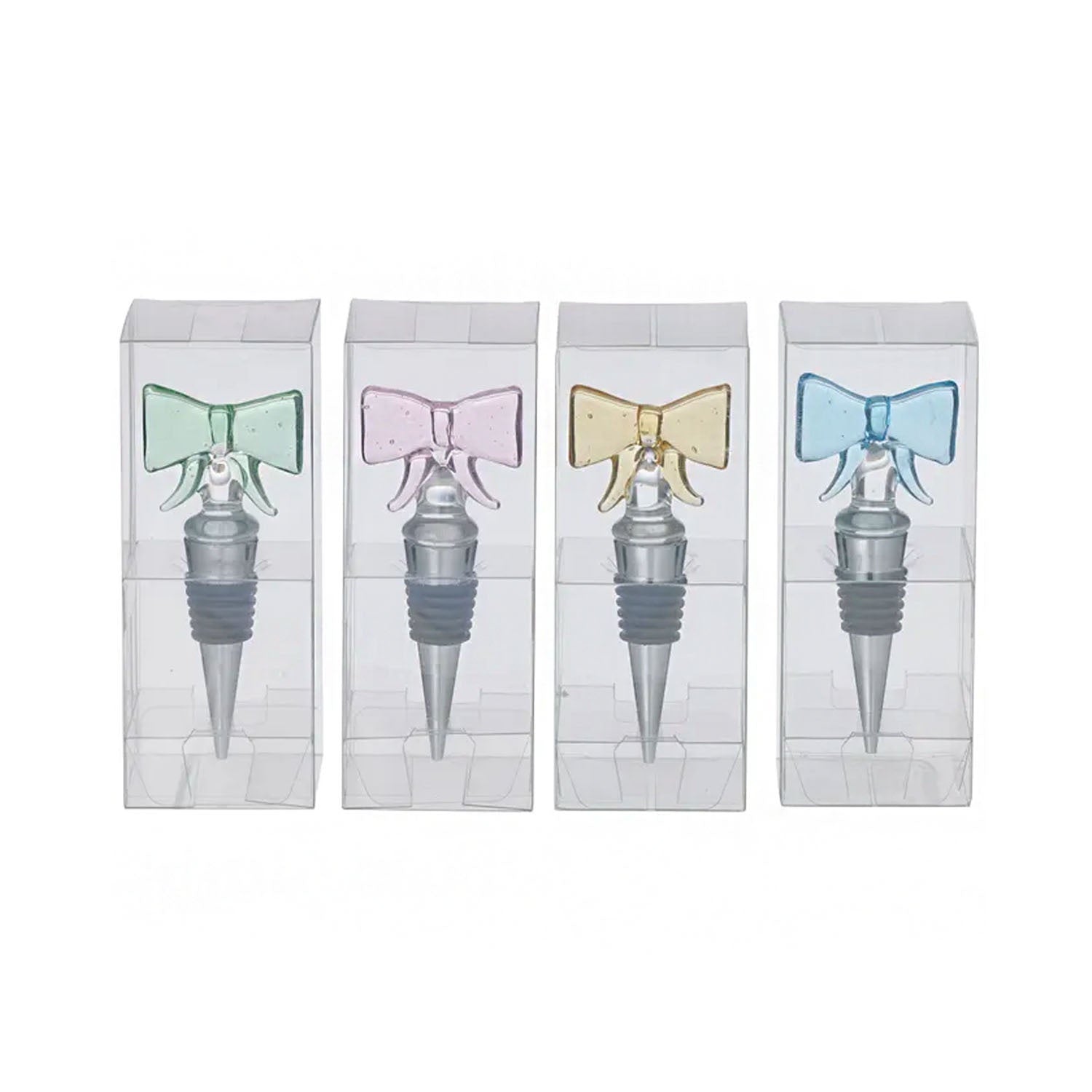 Bottle Stoppers - Bow Glass - Assorted