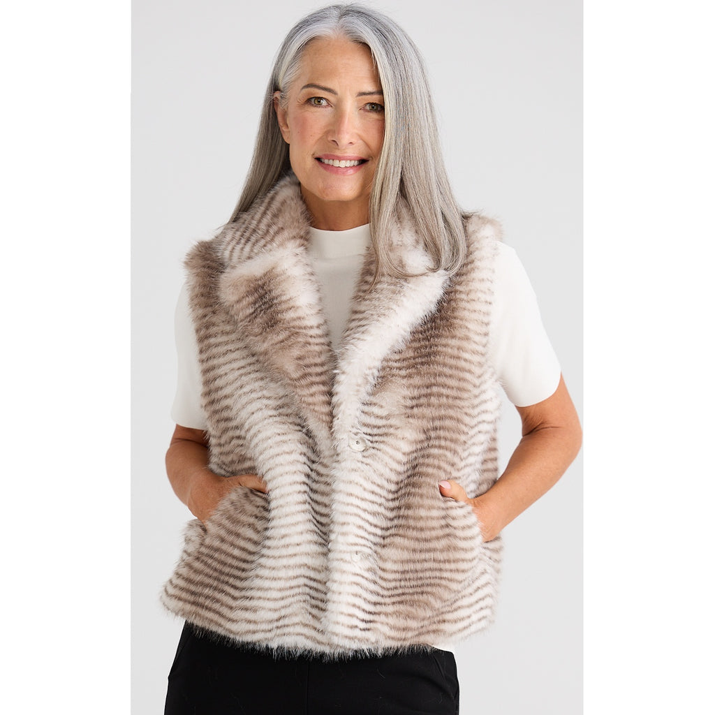 Vest Fur Zee - Grey Stripe