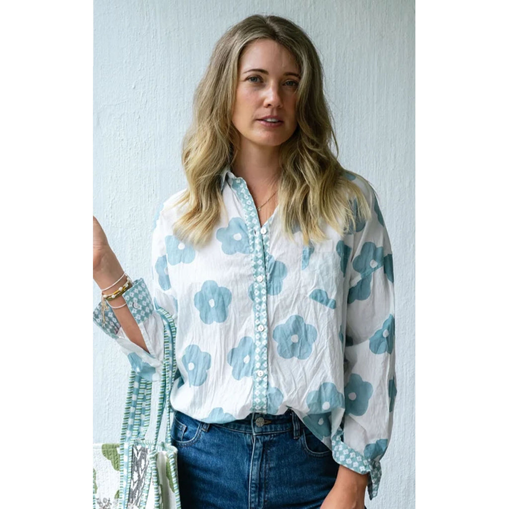 Shirt Poppy Flower - Chambray