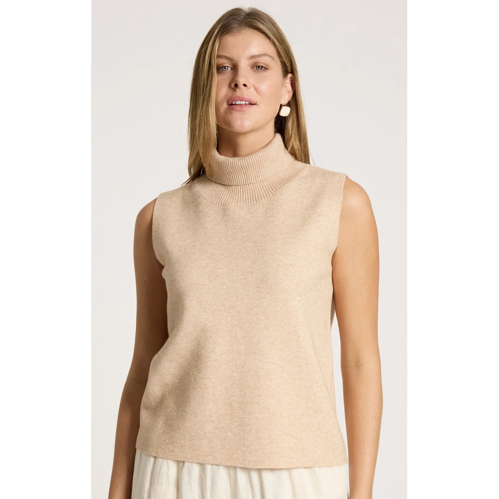 Vest - Zala Knit Bisque