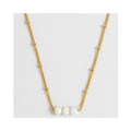 Necklace Beaded Chain And Pearl