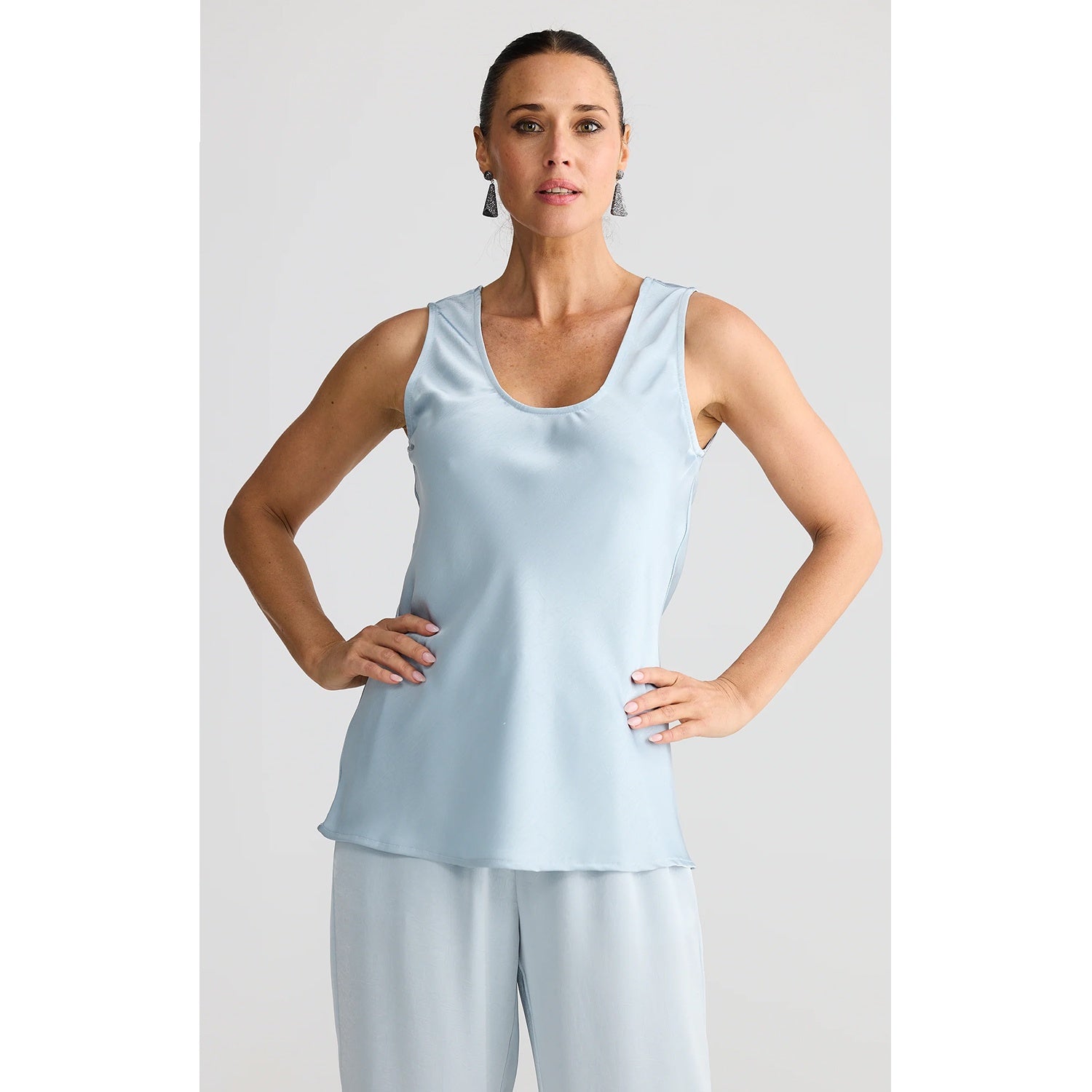 Top Ella Tank - Blue Ice