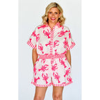 Shirt & Short Twin Set - Lobster