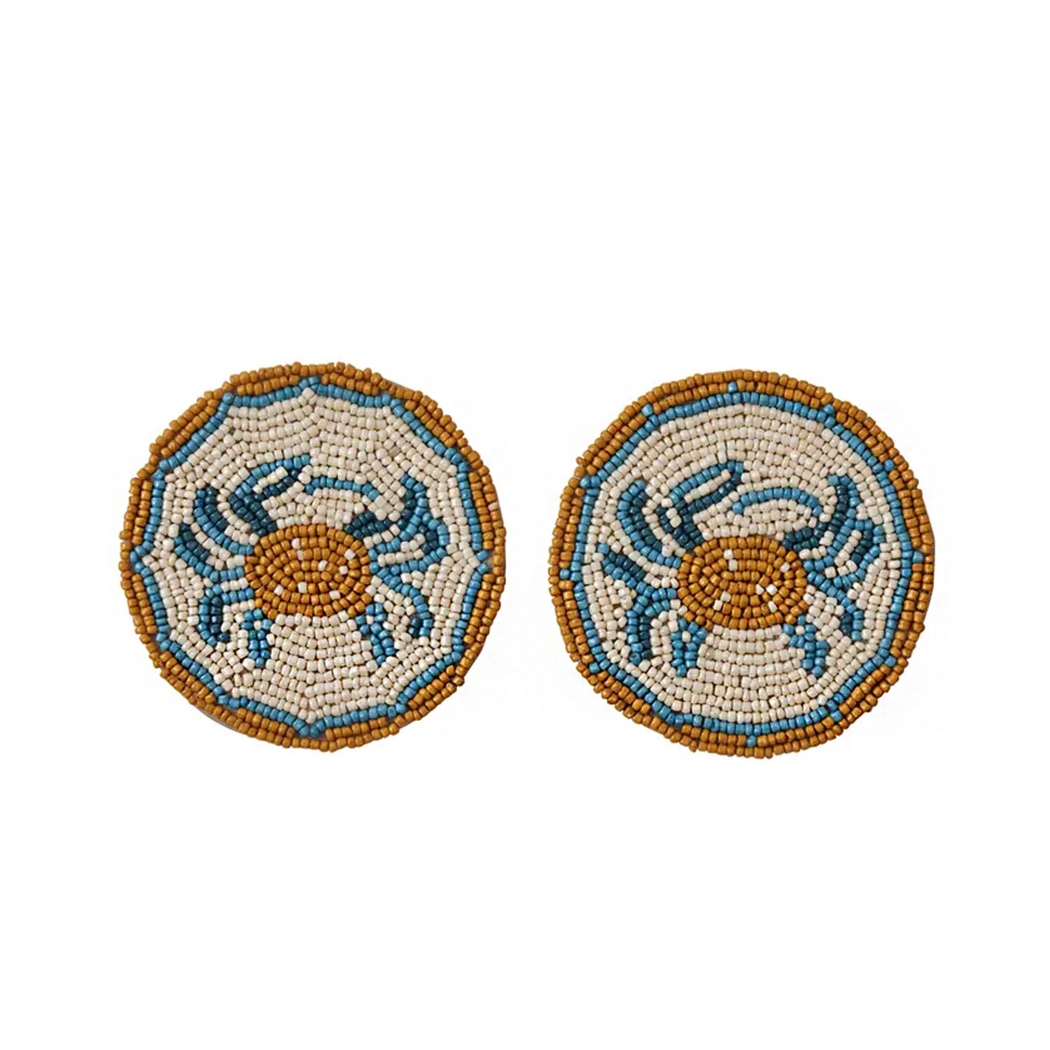 Coasters Set Beaded - Morag S/2