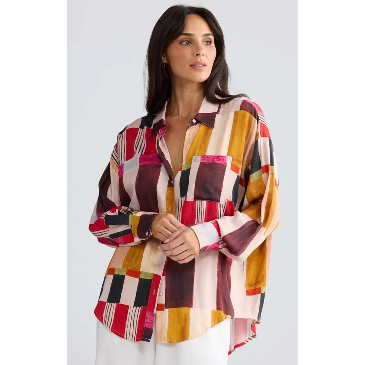 Shirt Glenda - Painterly Geo