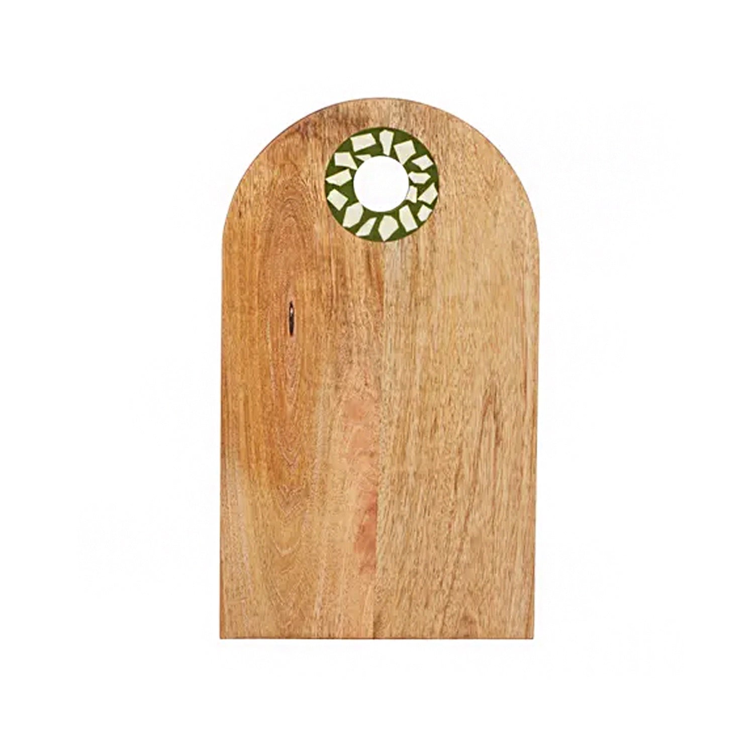 Board - Mila Wood Serve Board - Olive/Ivory
