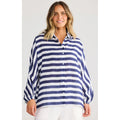 Top Cliffside Shirt - Navy Stripe
