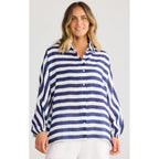 Top Cliffside Shirt - Navy Stripe