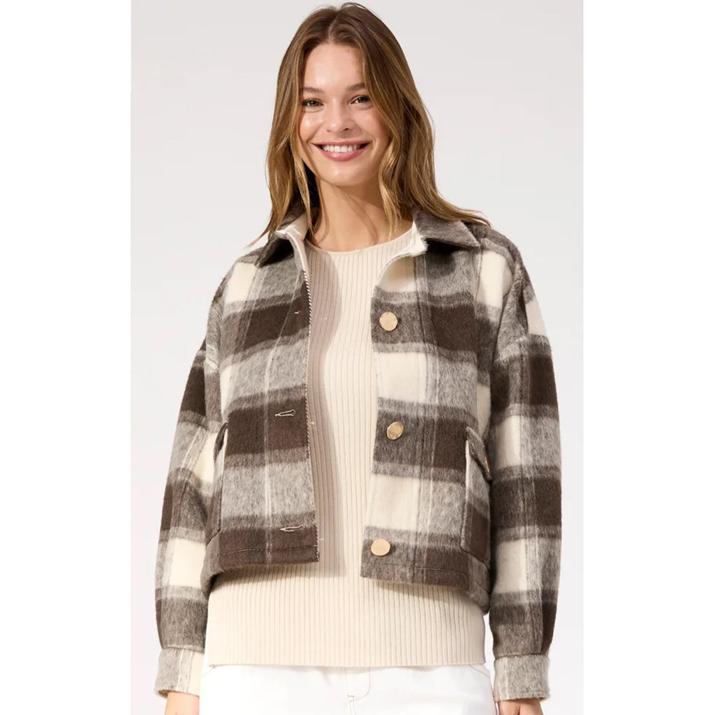 Jacket Fargo Cropped - Brown