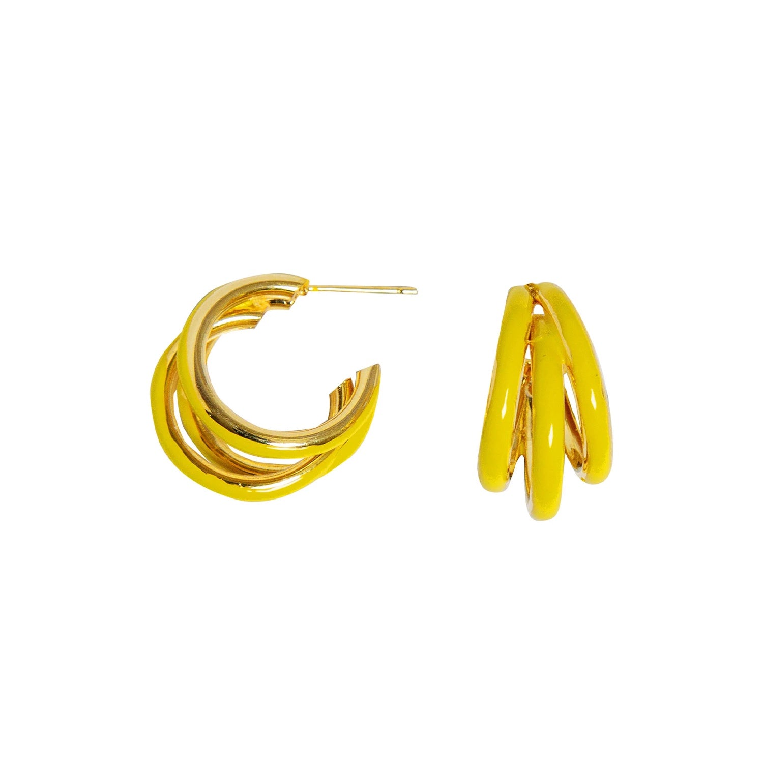 Earrings Parisio Trio - Citrine