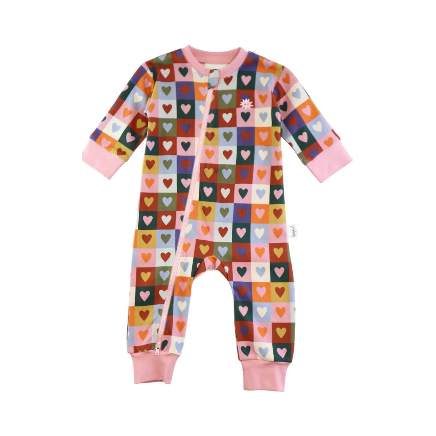 Zipsuit - Heart Checkerboard All in One