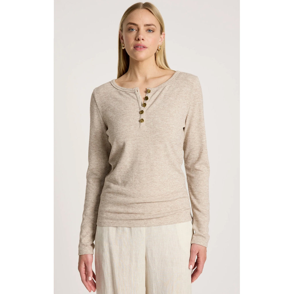 Top Rumi Long Sleeve - Bisque