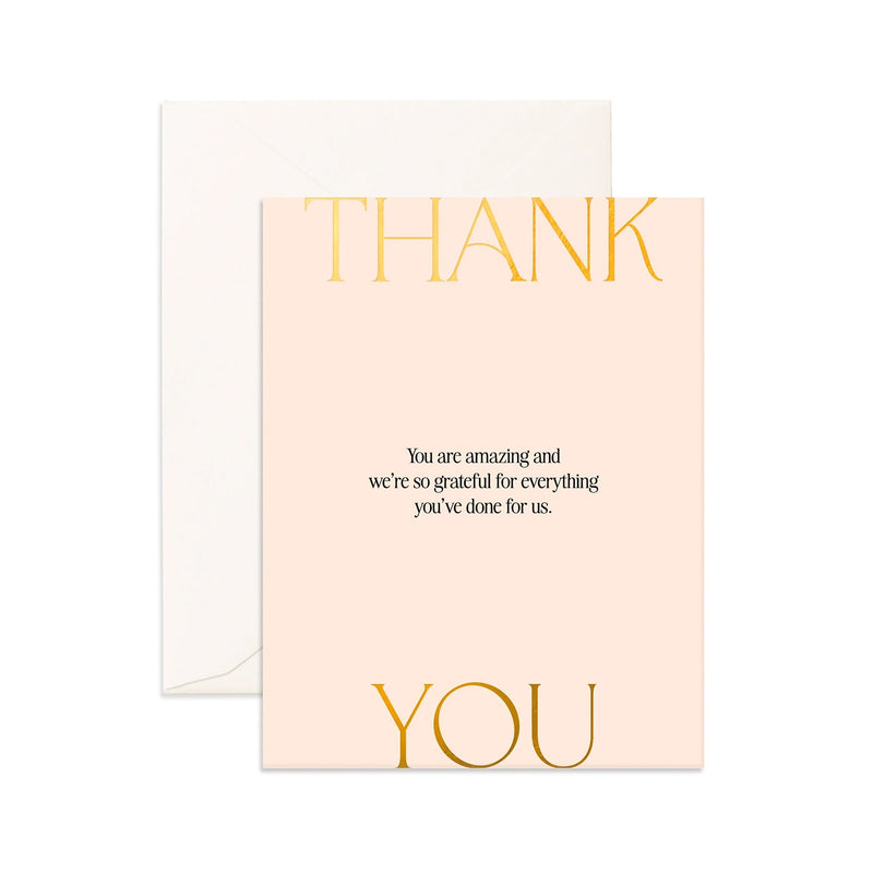Card Thank You Ivory
