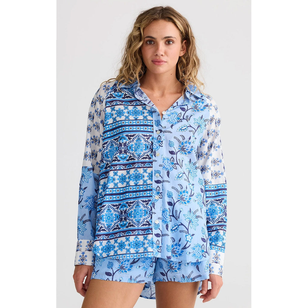 Top Firelight Shirt - Blueberry Fields